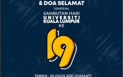 Majlis Bacaan Yassin Dan Doa Selamat sempena Sambutan Hari Universiti Kuala Lumpur ke-19