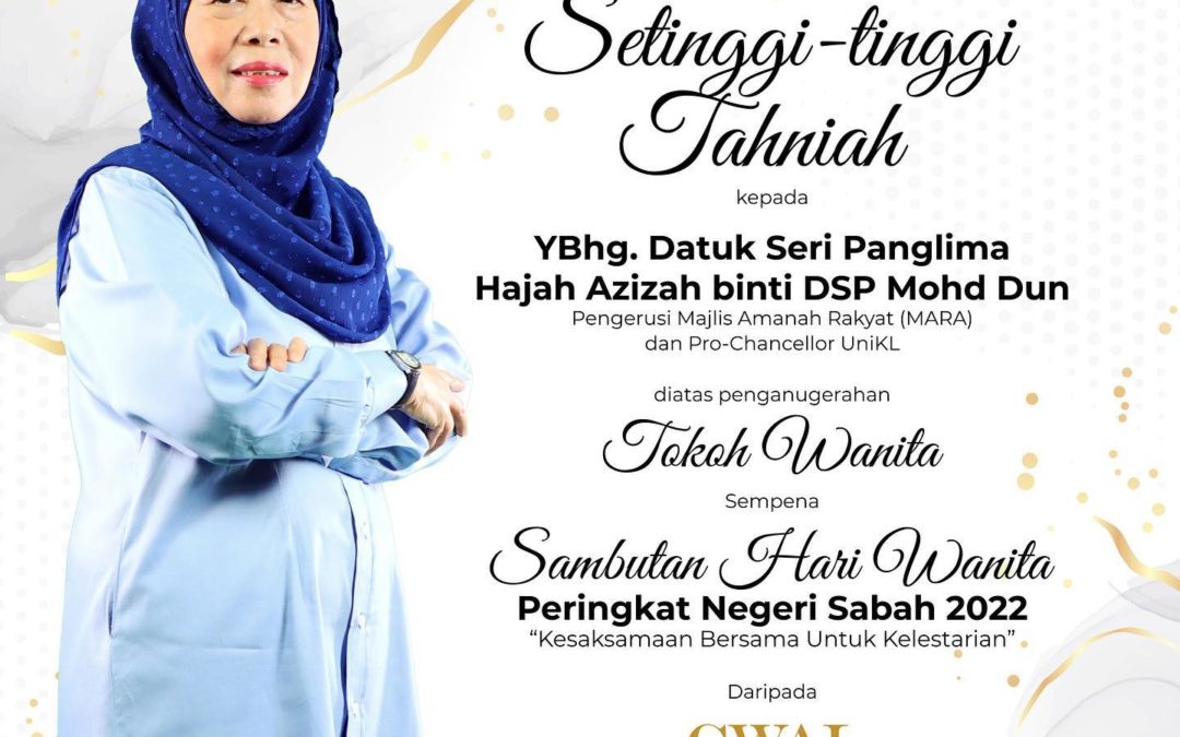 Tokoh Wanita Sempena Sambutan Hari Wanita Peringkat Negeri Sabah 2022
